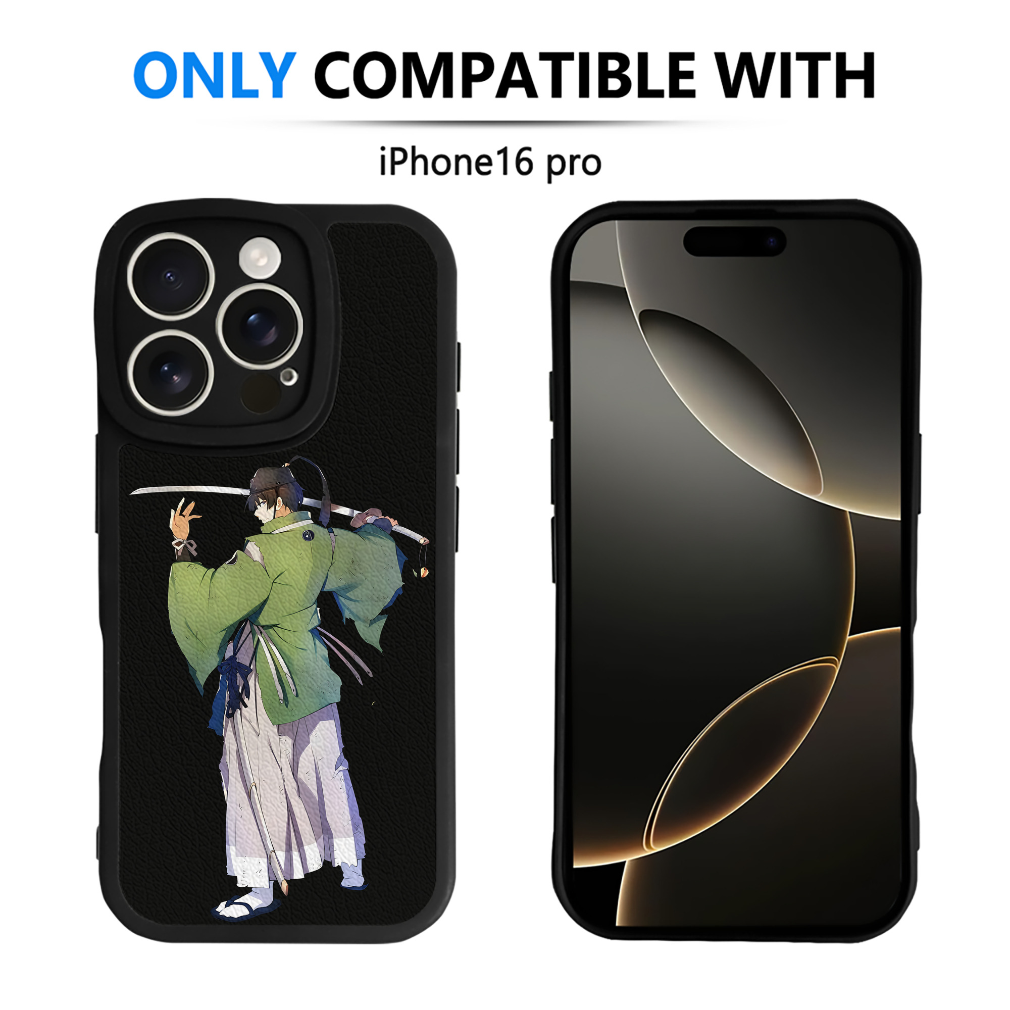 （画像用） 刀剣乱舞 Touken Ranbu 【iPhone 16シリーズ対応】シリコンスマホケース（レザー調） 材質：シリコン